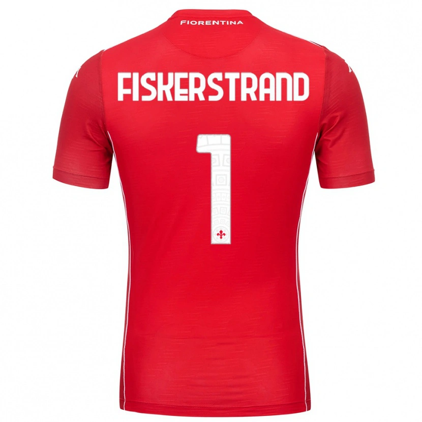Danxen Damen Cecilie Fiskerstrand #1 Trikot Rot Weiß Torwarttrikot 2025/26 Österreich