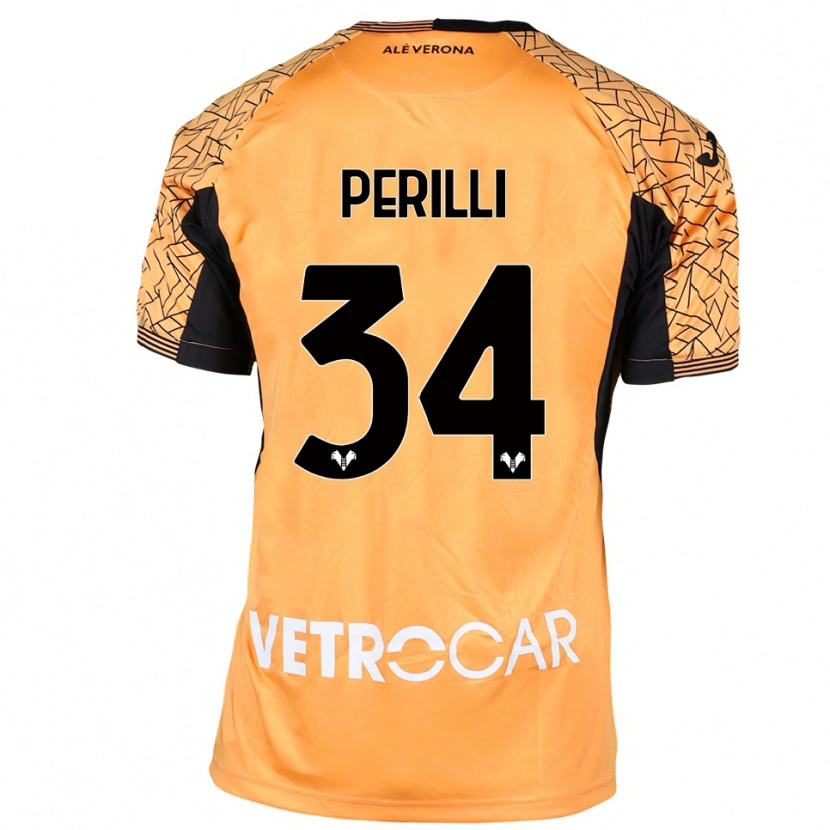 Danxen Damen Simone Perilli #34 Trikot Orange Schwarz Weiß Torwarttrikot 2025/26 Österreich