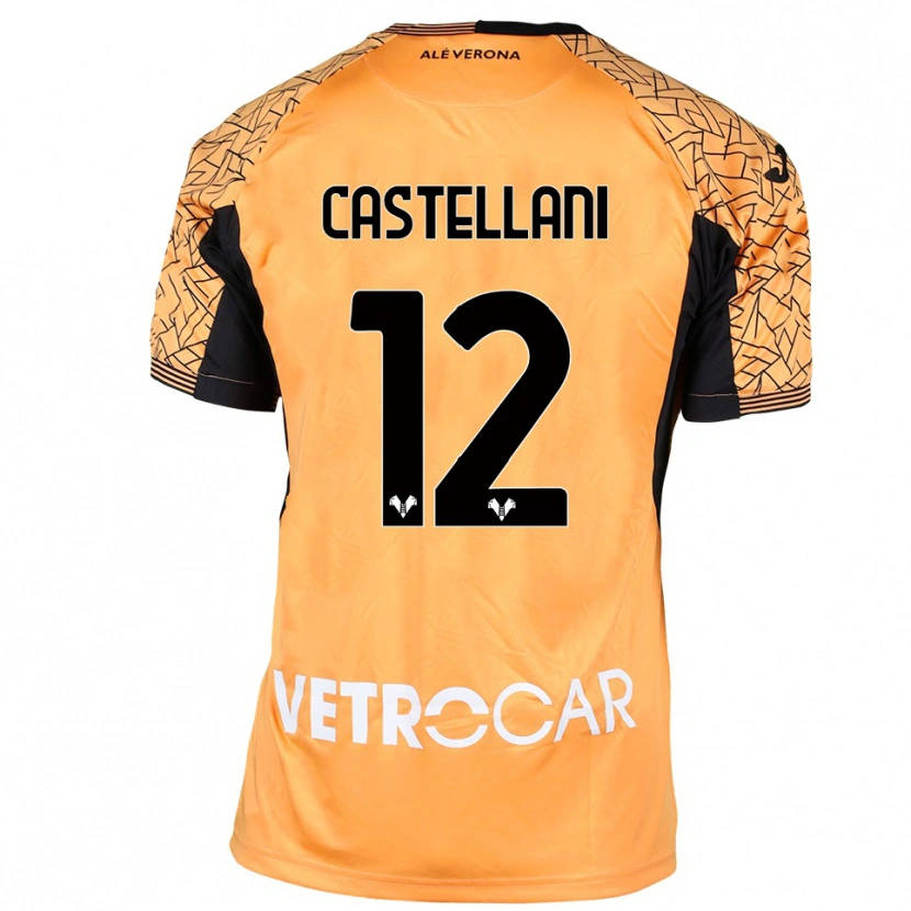 Danxen Damen Zeno Castellani #12 Trikot Orange Schwarz Weiß Torwarttrikot 2025/26 Österreich
