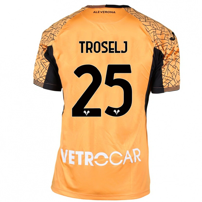 Danxen Damen Ethan Troselj #25 Trikot Orange Schwarz Weiß Torwarttrikot 2025/26 Österreich