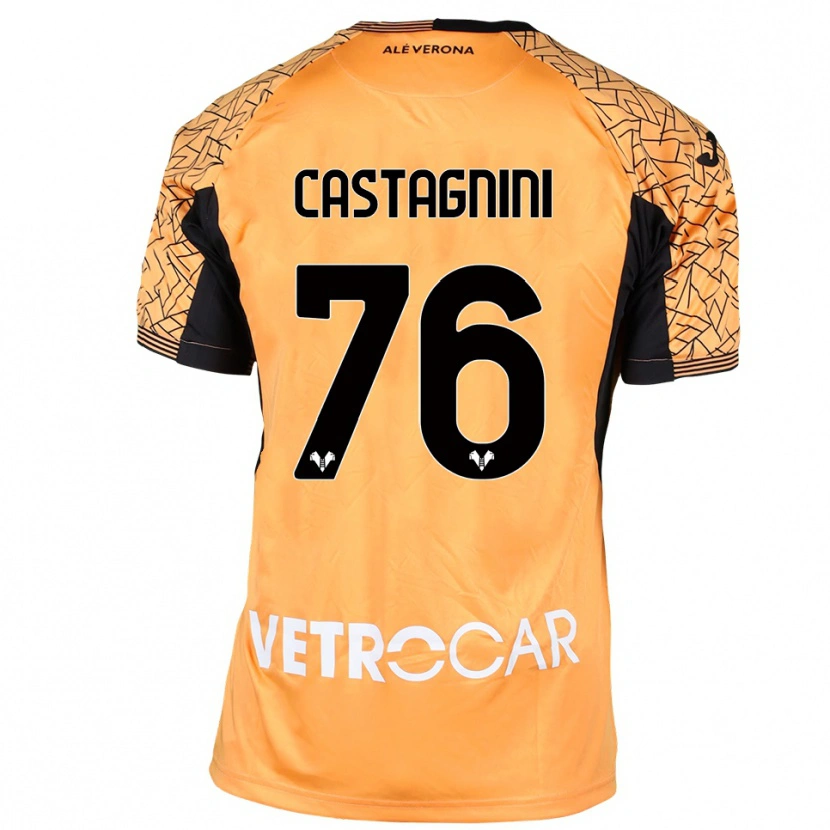 Danxen Damen Mirko Castagnini #76 Trikot Orange Schwarz Weiß Torwarttrikot 2025/26 Österreich