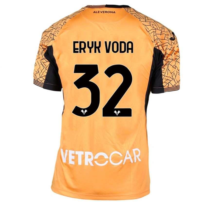 Danxen Damen Eryk Vodă #32 Trikot Orange Schwarz Weiß Torwarttrikot 2025/26 Österreich