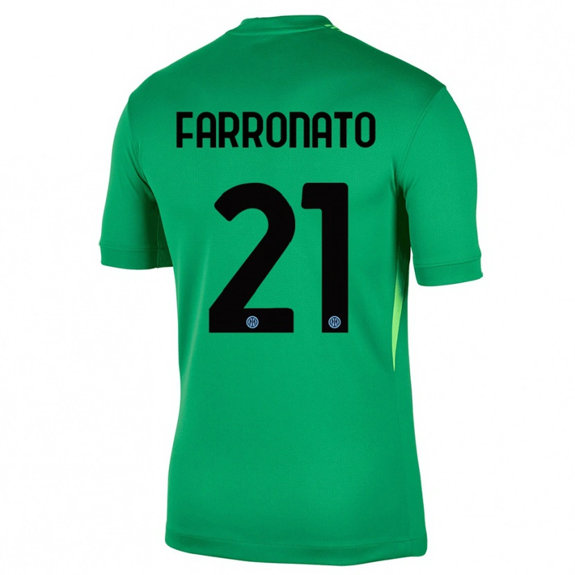 Danxen Damen Matteo Farronato #21 Trikot Hellgrün Schwarz Torwarttrikot 2025/26 Österreich