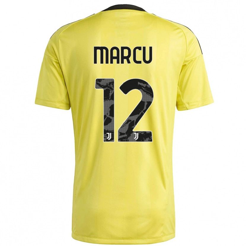 Danxen Damen Alessio Marcu #12 Trikot Gelb Weiß Torwarttrikot 2025/26 Österreich