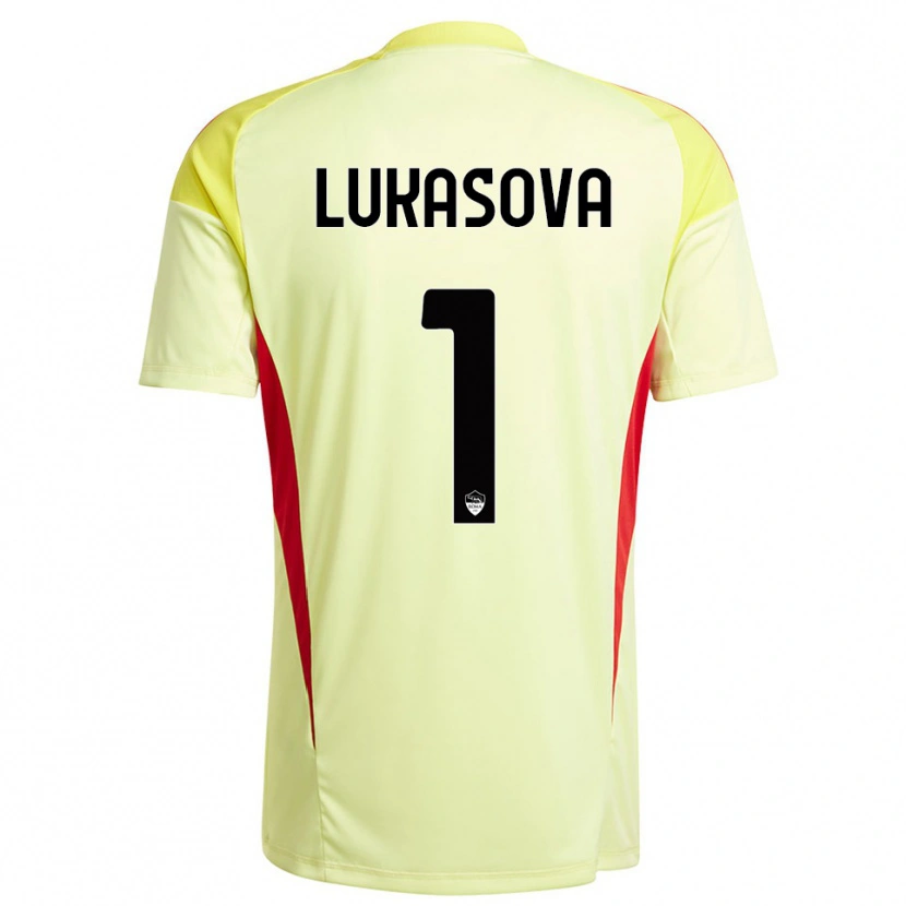Danxen Damen Olivie Lukášová #1 Trikot Hellgelb Orange Torwarttrikot 2025/26 Österreich