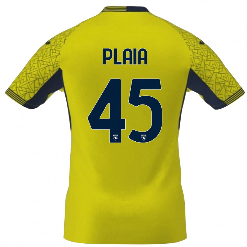 Danxen Damen Francesco Plaia #45 Trikot Gelb Schwarz Torwarttrikot 2025/26 Österreich