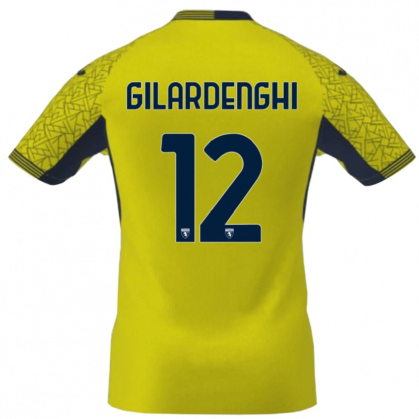 Danxen Damen Riccardo Gilardenghi #12 Trikot Gelb Schwarz Torwarttrikot 2025/26 Österreich