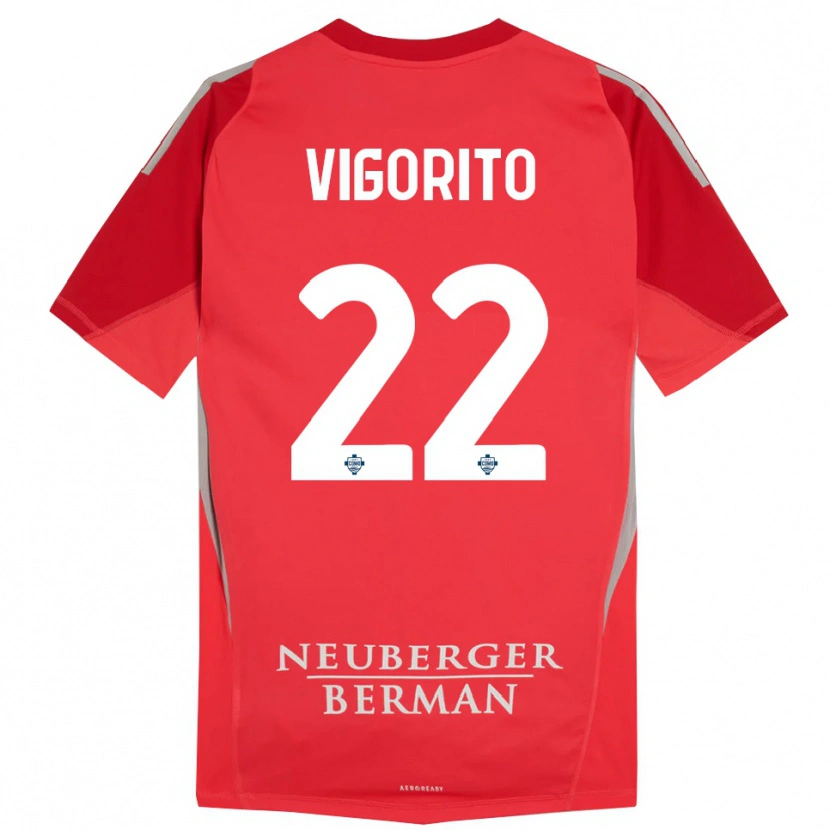 Danxen Damen Mauro Vigorito #22 Trikot Rot Grau Torwarttrikot 2025/26 Österreich
