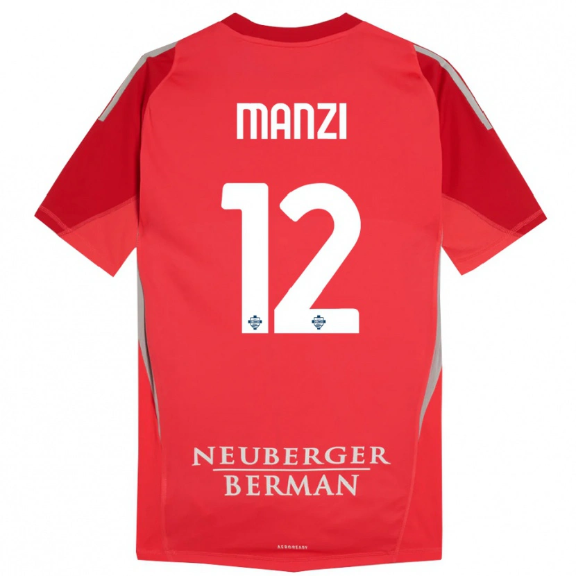 Danxen Damen Federico Manzi #12 Trikot Rot Grau Torwarttrikot 2025/26 Österreich