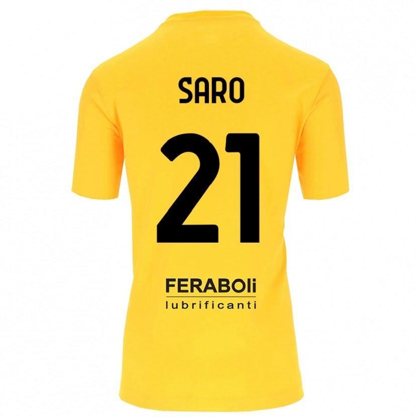 Danxen Damen Gianluca Saro #21 Trikot Gelb Schwarz Torwarttrikot 2025/26 Österreich
