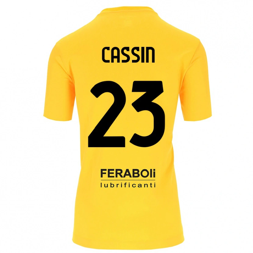 Danxen Damen Marco Cassin #23 Trikot Gelb Schwarz Torwarttrikot 2025/26 Österreich