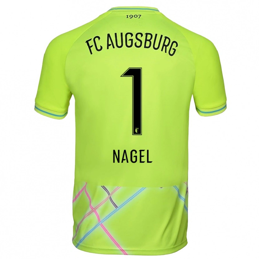 Danxen Damen Timo Nagel #1 Trikot Grün Gelb Schwarz Torwarttrikot 2025/26 Österreich