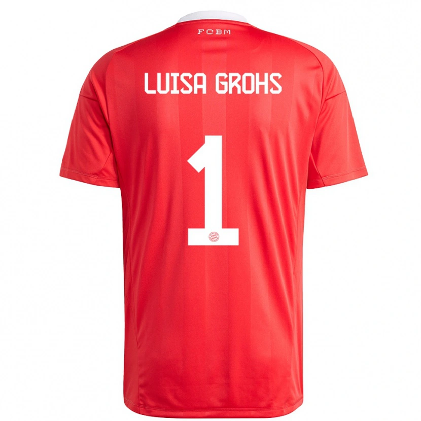 Danxen Damen Maria Luisa Grohs #1 Trikot Rot Weiß Torwarttrikot 2025/26 Österreich