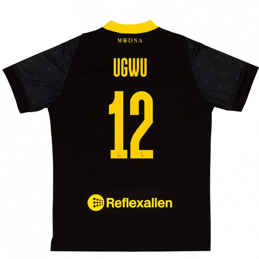 Danxen Damen Ferdinand Ugwu #12 Trikot Schwarz Gelb Torwarttrikot 2025/26 Österreich