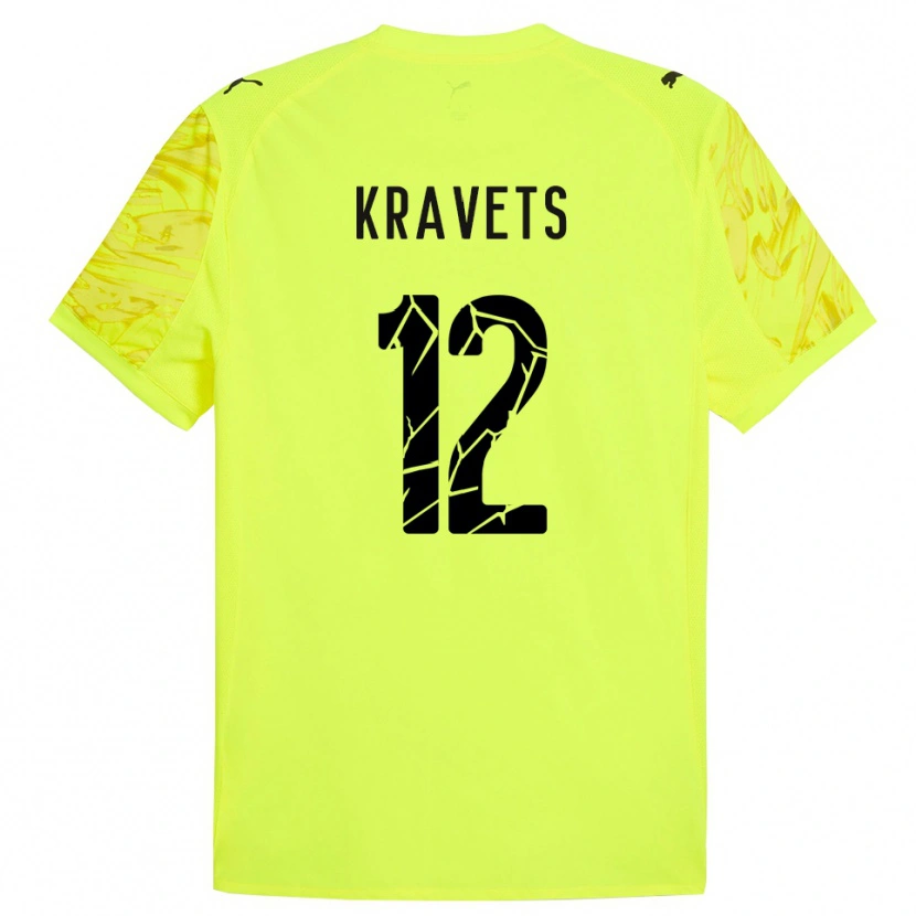 Danxen Damen Vladyslav Kravets #12 Trikot Grün Gelb Torwarttrikot 2025/26 Österreich
