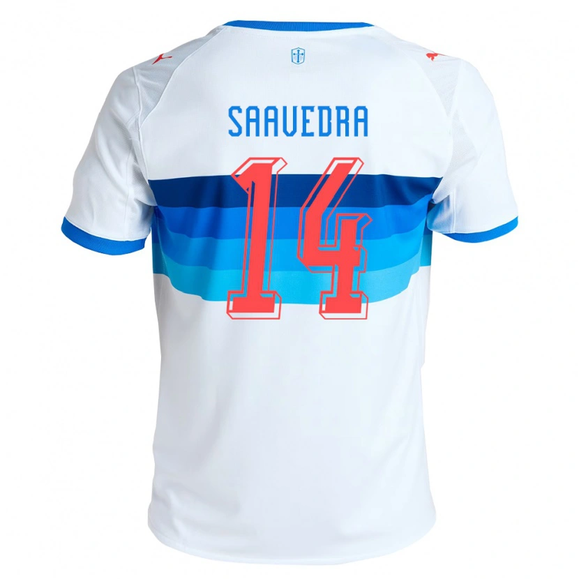 Danxen Kinder Danilo Saavedra #14 Weiß Himmelblau Heimtrikot Trikot 2026/27 T-Shirt Österreich