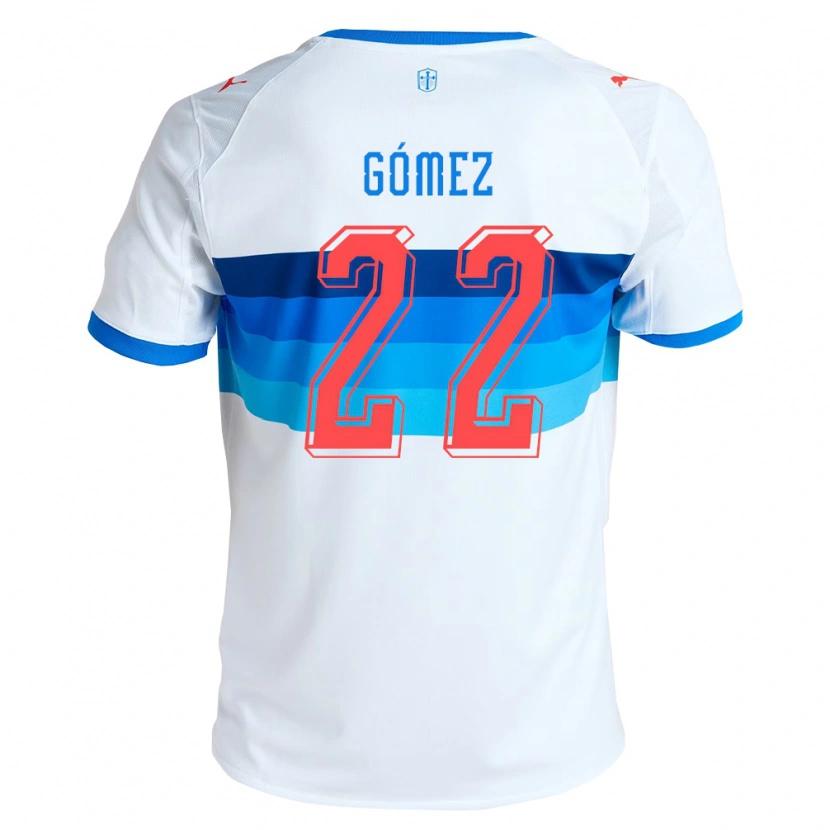 Danxen Kinder Martin Gómez #22 Weiß Himmelblau Heimtrikot Trikot 2026/27 T-Shirt Österreich