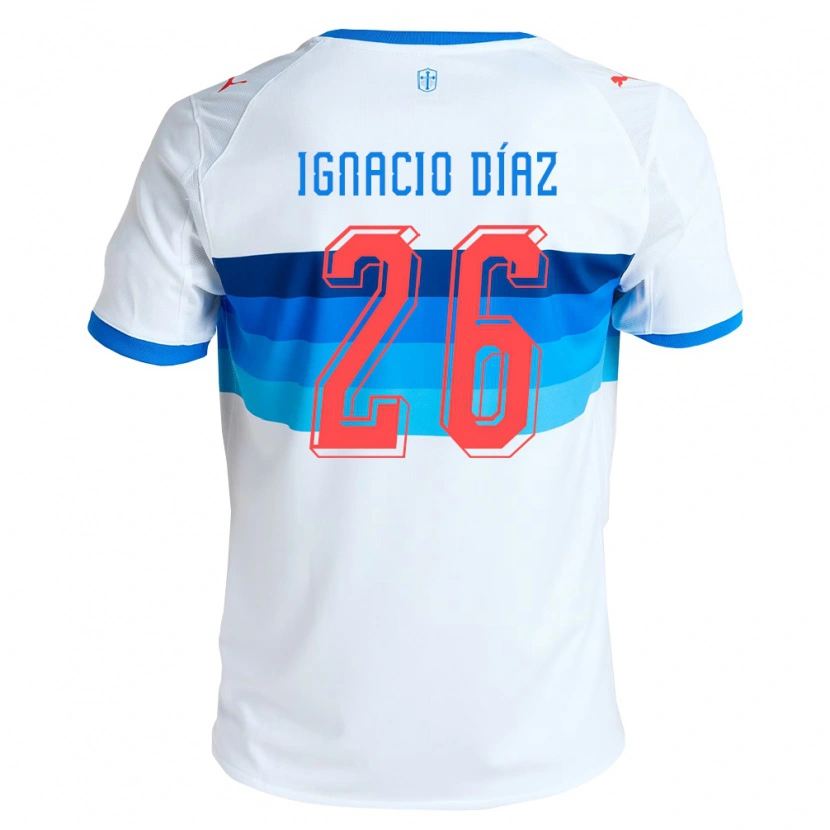 Danxen Kinder Juan Ignacio Díaz #26 Weiß Himmelblau Heimtrikot Trikot 2026/27 T-Shirt Österreich