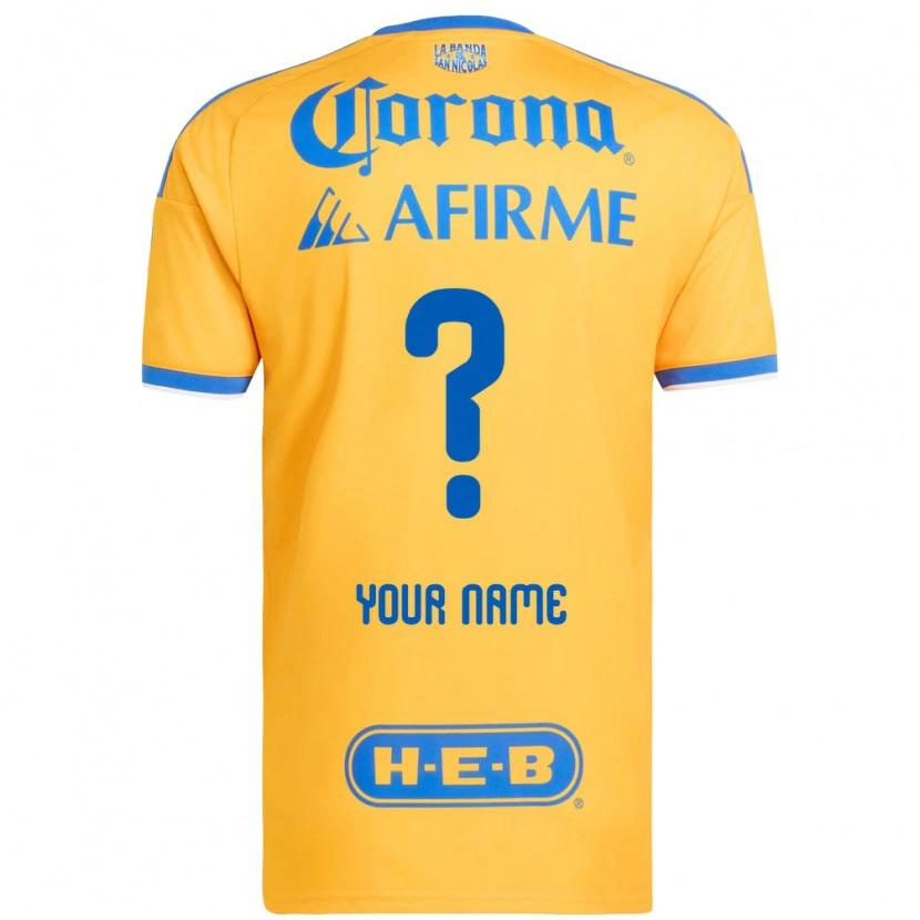 Danxen Kinder Ihren Namen #0 Gelb Blau Heimtrikot Trikot 2026/27 T-Shirt Österreich