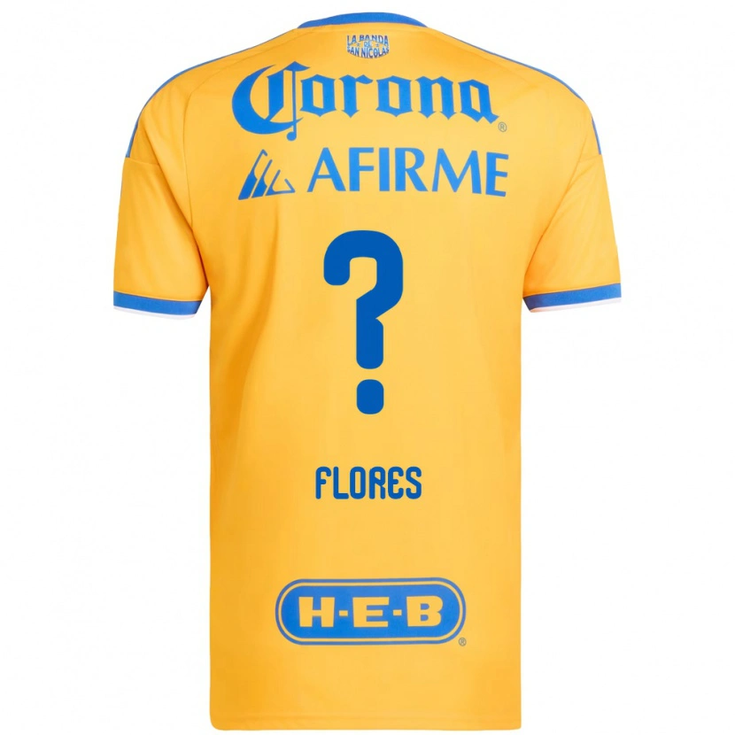 Danxen Kinder Hernán Flores #0 Gelb Blau Heimtrikot Trikot 2026/27 T-Shirt Österreich