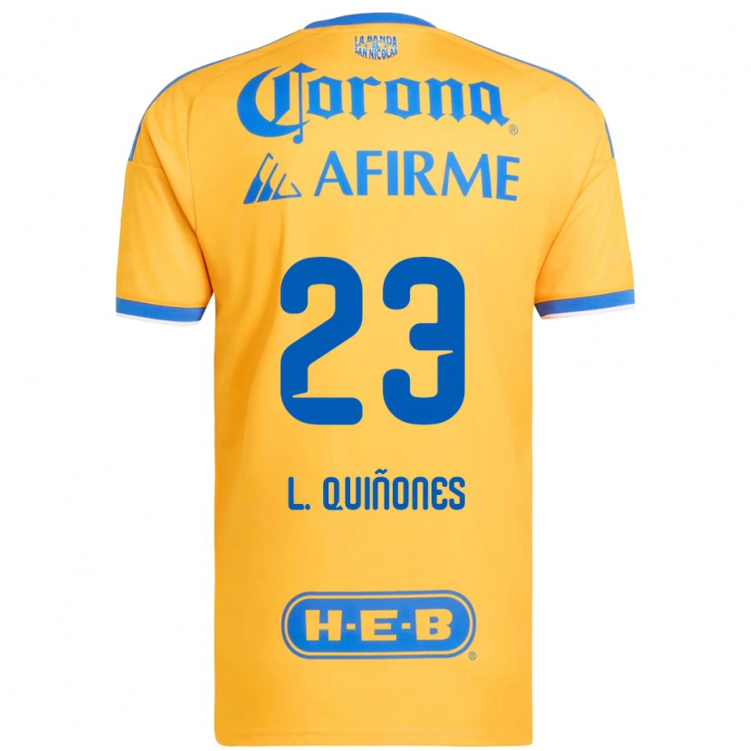 Danxen Kinder Luis Quinones #23 Gelb Blau Heimtrikot Trikot 2026/27 T-Shirt Österreich
