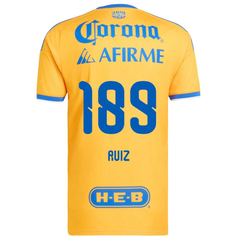Danxen Kinder Óscar Ruiz #189 Gelb Blau Heimtrikot Trikot 2026/27 T-Shirt Österreich