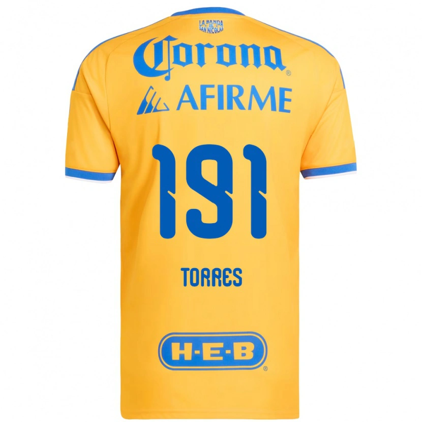 Danxen Kinder Aldo Torres #191 Gelb Blau Heimtrikot Trikot 2026/27 T-Shirt Österreich