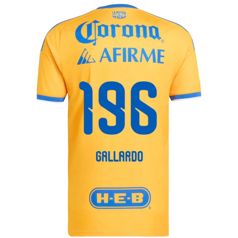Danxen Kinder Gael Gallardo #196 Gelb Blau Heimtrikot Trikot 2026/27 T-Shirt Österreich