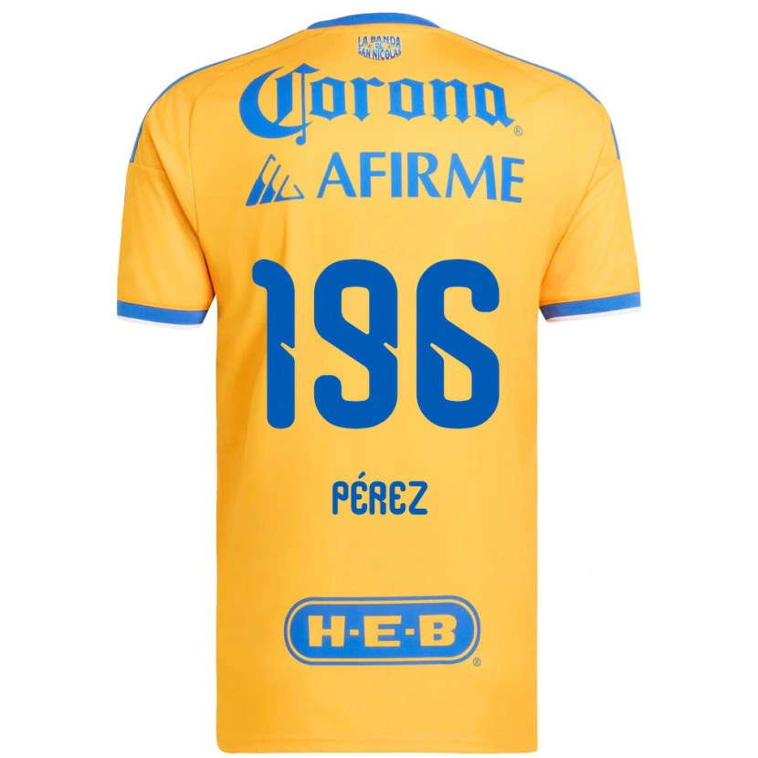 Danxen Kinder Axel Pérez #196 Gelb Blau Heimtrikot Trikot 2026/27 T-Shirt Österreich