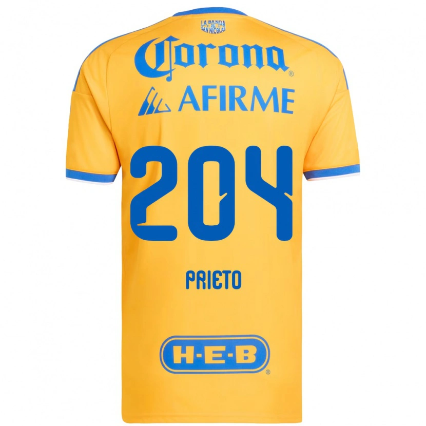 Danxen Kinder Leonel Prieto #204 Gelb Blau Heimtrikot Trikot 2026/27 T-Shirt Österreich