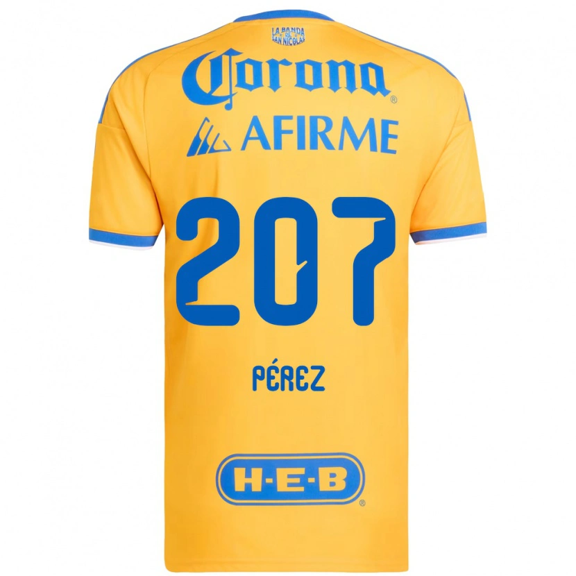 Danxen Kinder Samuel Pérez #207 Gelb Blau Heimtrikot Trikot 2026/27 T-Shirt Österreich