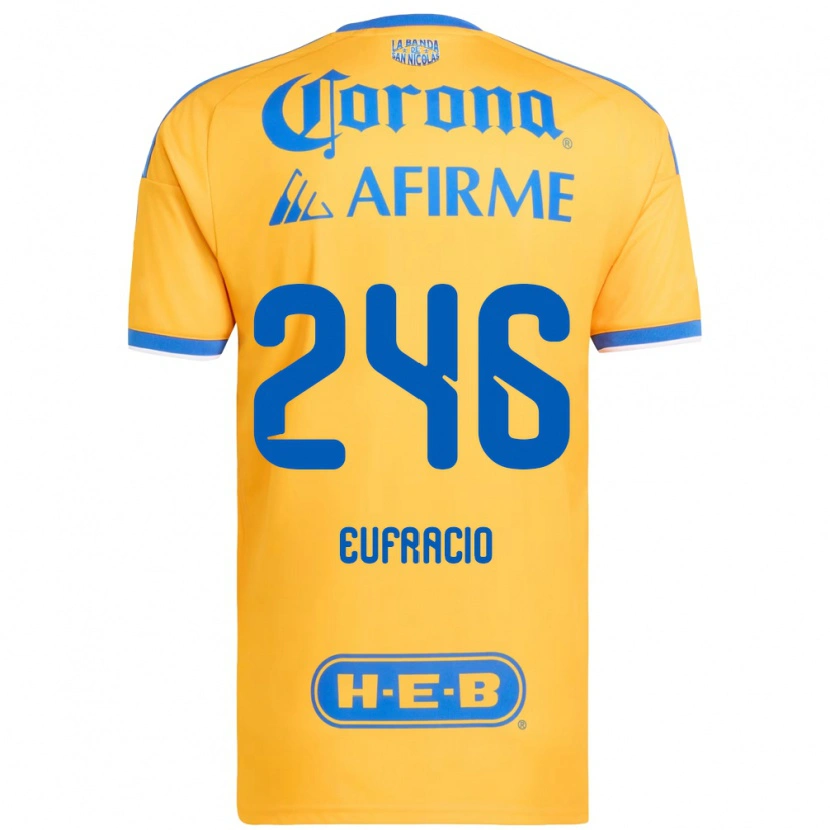 Danxen Kinder Enrique Eufracio #246 Gelb Blau Heimtrikot Trikot 2026/27 T-Shirt Österreich