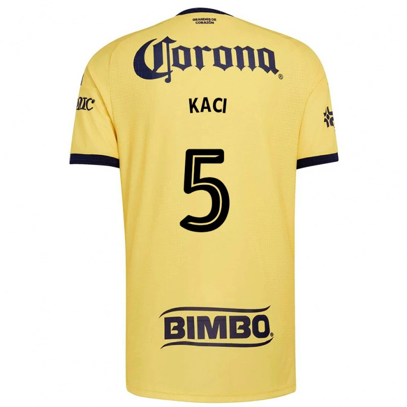 Danxen Kinder Aurelie Kaci #5 Gelb Rot Schwarz Heimtrikot Trikot 2026/27 T-Shirt Österreich