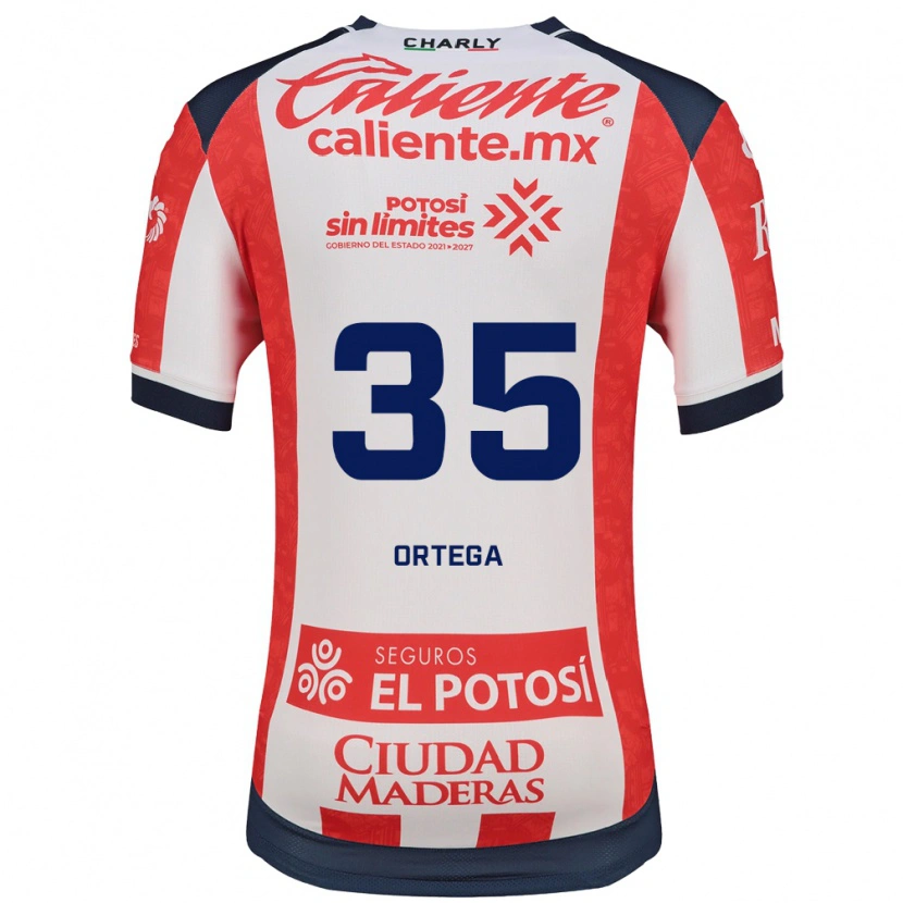 Danxen Kinder Kevin Ortega #35 Rot Weiß Schwarz Heimtrikot Trikot 2026/27 T-Shirt Österreich