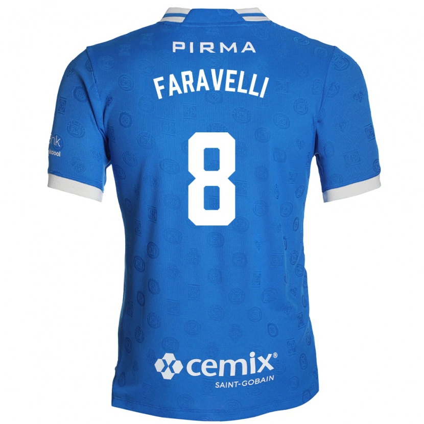 Danxen Kinder Lorenzo Faravelli #8 Blau Weiß Rot Heimtrikot Trikot 2026/27 T-Shirt Österreich