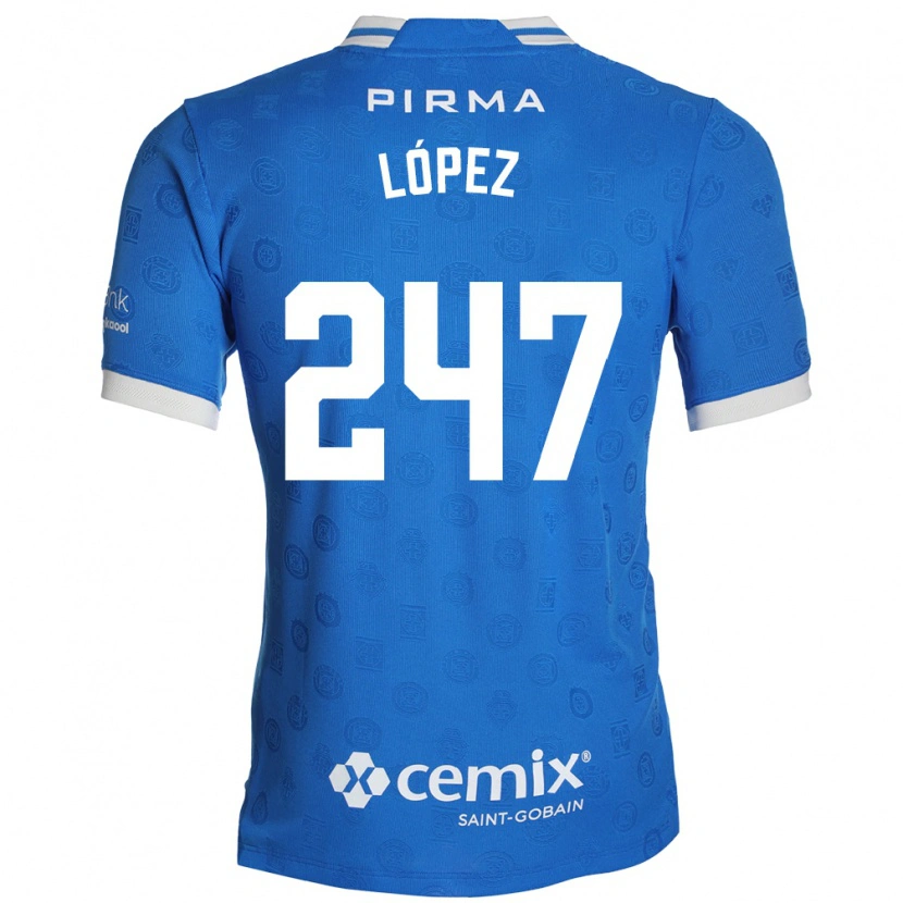 Danxen Kinder Santiago López #247 Blau Weiß Rot Heimtrikot Trikot 2026/27 T-Shirt Österreich