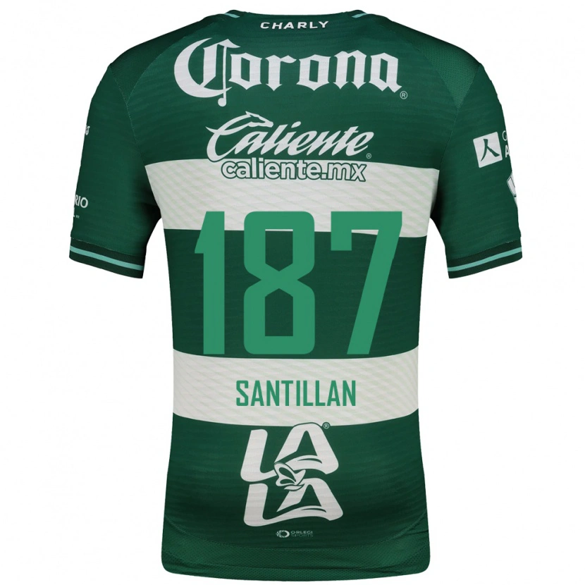Danxen Kinder Emilio Santillán #187 Grün Weiß Heimtrikot Trikot 2026/27 T-Shirt Österreich