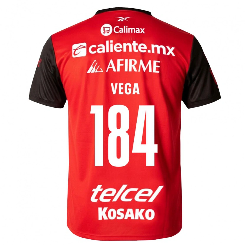 Danxen Kinder Daniel Vega #184 Schwarz Rot Heimtrikot Trikot 2026/27 T-Shirt Österreich