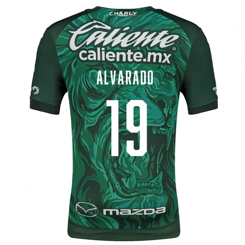 Danxen Kinder Alfonso Alvarado #19 Grün Schwarz Heimtrikot Trikot 2026/27 T-Shirt Österreich