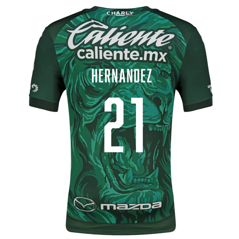 Danxen Kinder Alexa Hernández #21 Grün Schwarz Heimtrikot Trikot 2026/27 T-Shirt Österreich