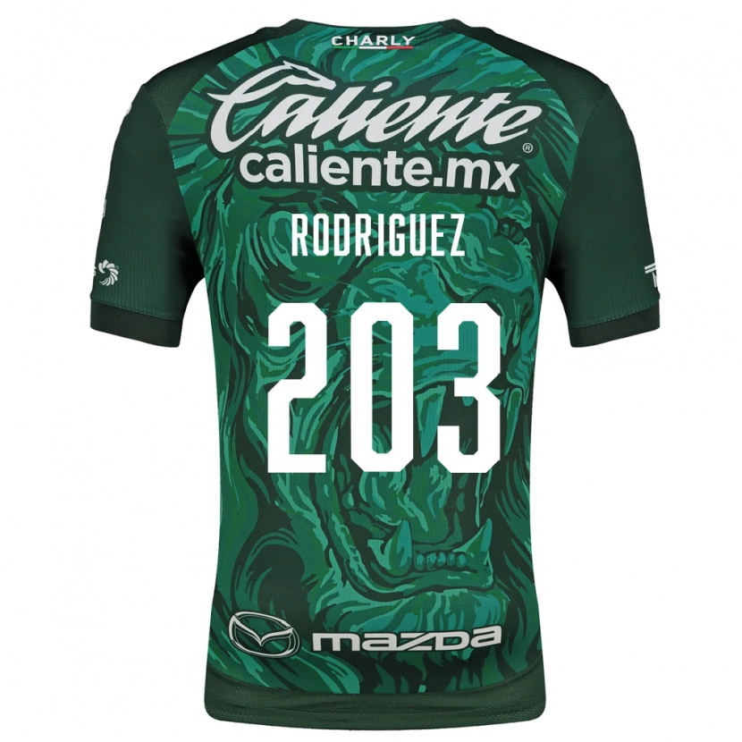 Danxen Kinder César Rodríguez #203 Grün Schwarz Heimtrikot Trikot 2026/27 T-Shirt Österreich