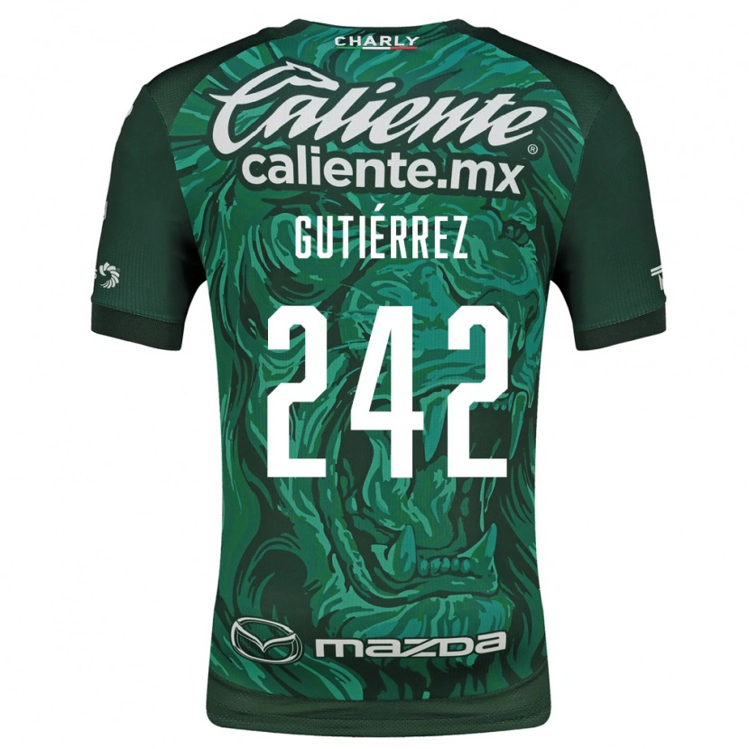 Danxen Kinder Daniel Gutiérrez #242 Grün Schwarz Heimtrikot Trikot 2026/27 T-Shirt Österreich