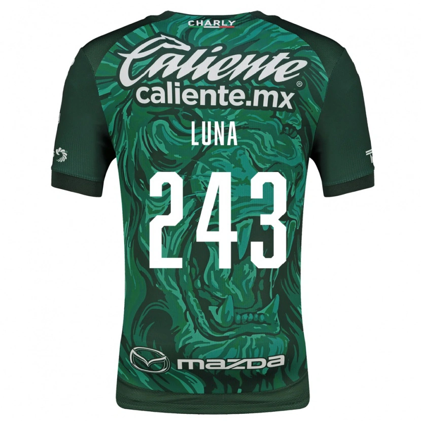 Danxen Kinder Sergio Luna #243 Grün Schwarz Heimtrikot Trikot 2026/27 T-Shirt Österreich