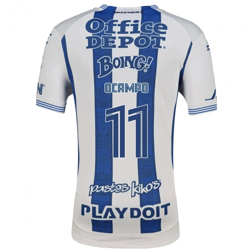 Danxen Kinder Mónica Ocampo #11 Weiß Marineblau Heimtrikot Trikot 2026/27 T-Shirt Österreich