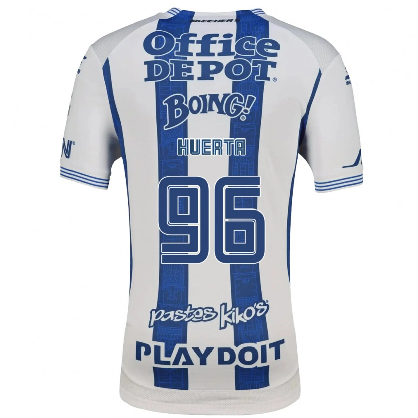 Danxen Kinder Edwin Huerta #96 Weiß Marineblau Heimtrikot Trikot 2026/27 T-Shirt Österreich