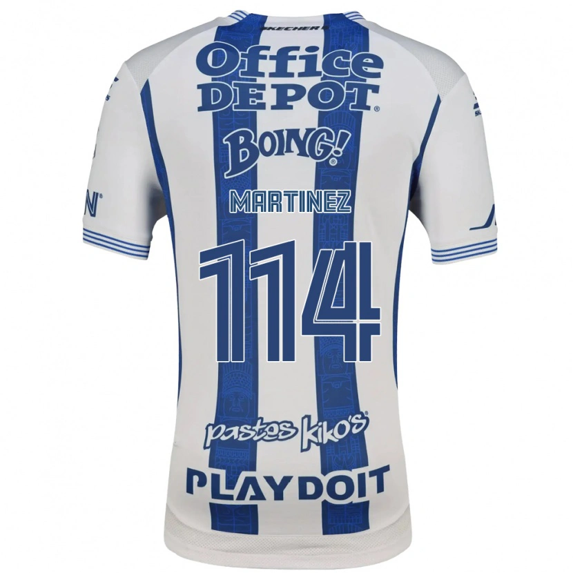 Danxen Kinder Jesús Martínez #114 Weiß Marineblau Heimtrikot Trikot 2026/27 T-Shirt Österreich