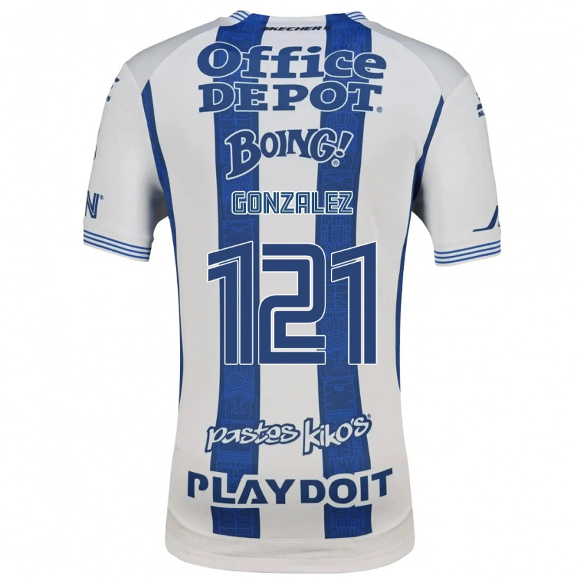 Danxen Kinder Cristian González #121 Weiß Marineblau Heimtrikot Trikot 2026/27 T-Shirt Österreich