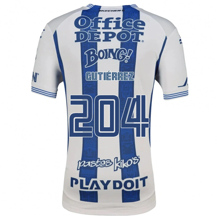 Danxen Kinder Saúl Gutiérrez #204 Weiß Marineblau Heimtrikot Trikot 2026/27 T-Shirt Österreich