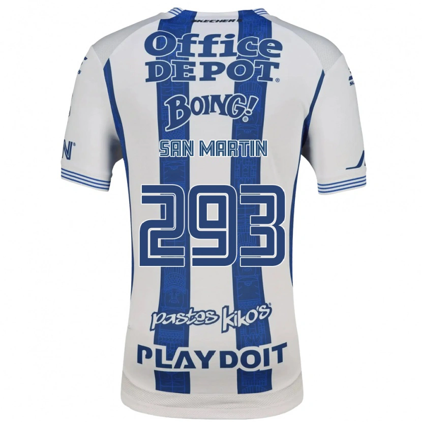 Danxen Kinder Uziel San Martín #293 Weiß Marineblau Heimtrikot Trikot 2026/27 T-Shirt Österreich