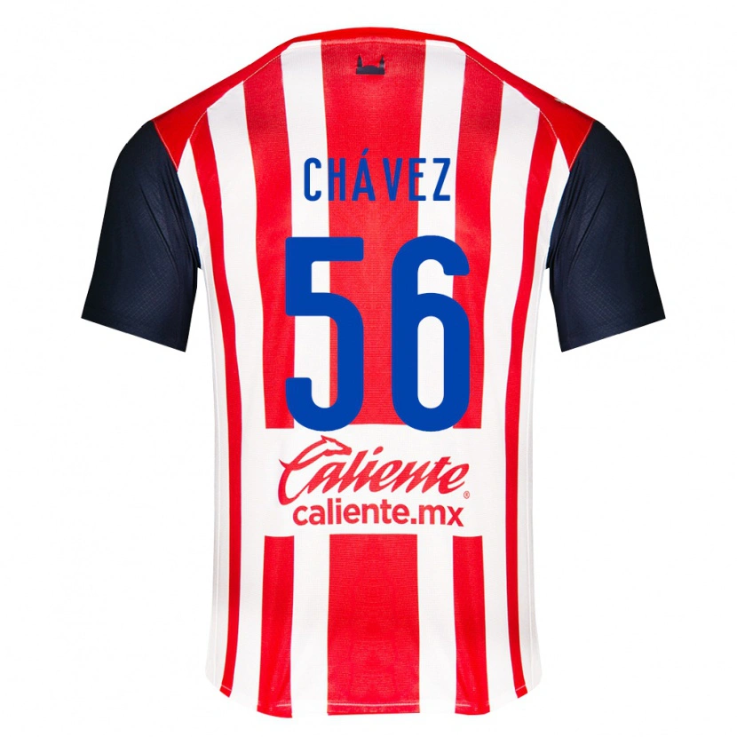 Danxen Kinder Ángel Chávez #56 Rot Schwarz Weiß Heimtrikot Trikot 2026/27 T-Shirt Österreich